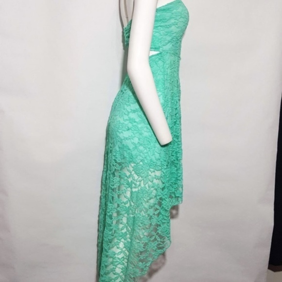 Poetry Party Dress High Low Lace - Picture 4 of 8